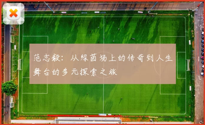 范志毅：从绿茵场上的传奇到人生舞台的多元探索之旅